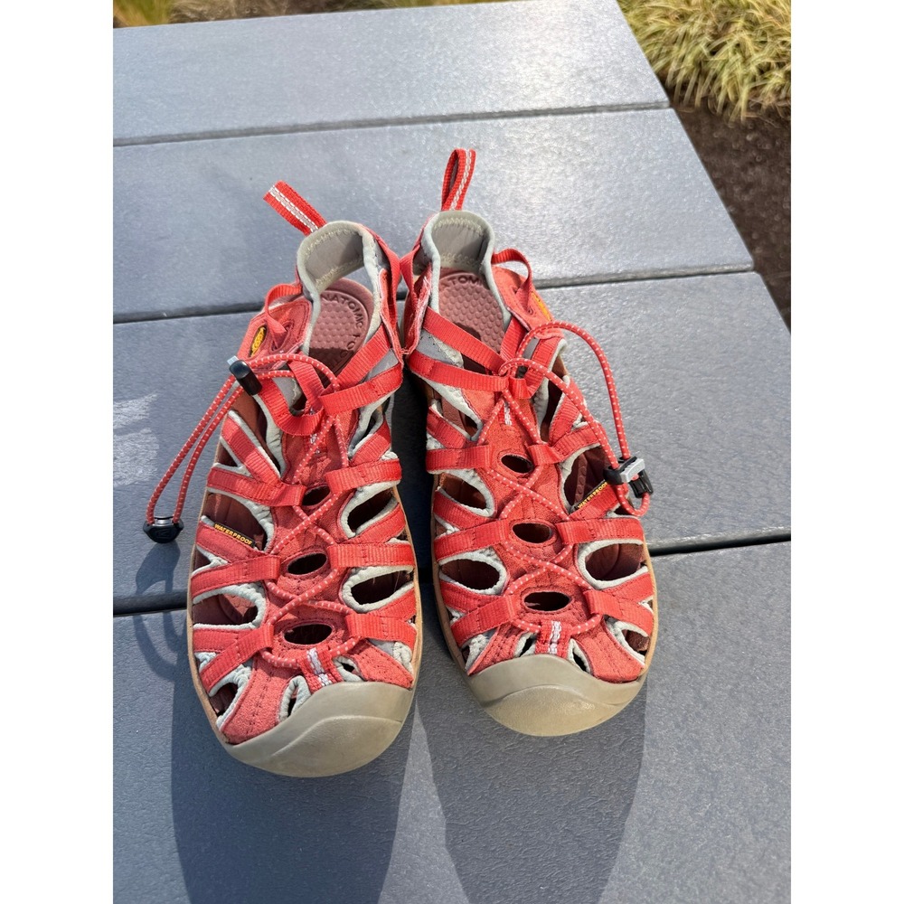 KEEN Whisper Sandals 9.5 Orange Hiking Water Shoes Gorpcore Outdoor Adventure